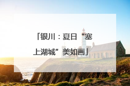 银川：夏日“塞上湖城”美如画
