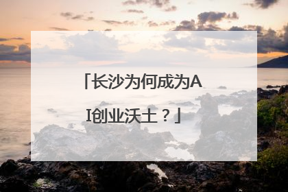 长沙为何成为AI创业沃土？