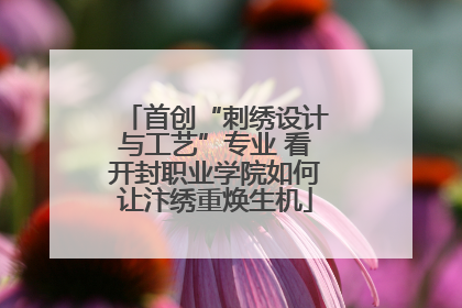 首创“刺绣设计与工艺”专业 看开封职业学院如何让汴绣重焕生机