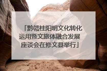 黔赣桂阳明文化转化运用暨文旅体融合发展座谈会在修文县举行