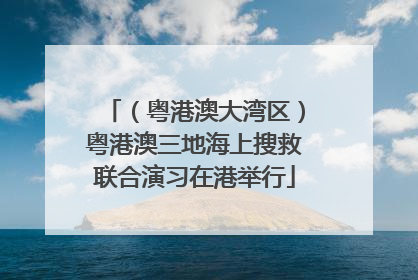 （粤港澳大湾区）粤港澳三地海上搜救联合演习在港举行