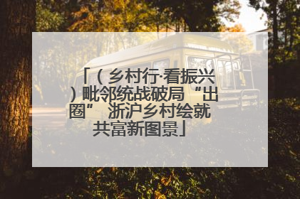 （乡村行·看振兴）毗邻统战破局“出圈” 浙沪乡村绘就共富新图景
