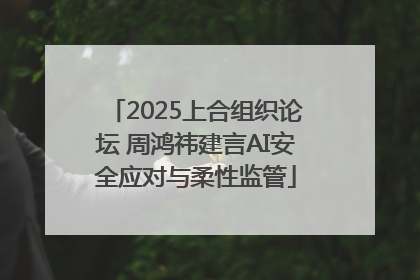 2025上合组织论坛 周鸿祎建言AI安全应对与柔性监管