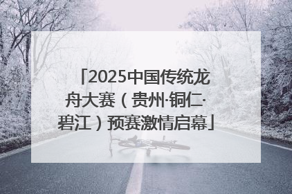 2025中国传统龙舟大赛（贵州·铜仁·碧江）预赛激情启幕