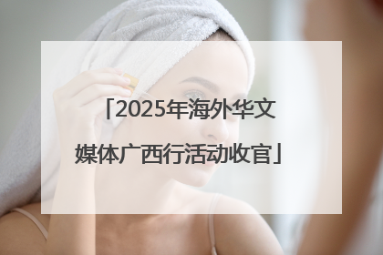 2025年海外华文媒体广西行活动收官