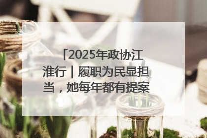 2025年政协江淮行｜履职为民显担当，她每年都有提案被评为“优秀”
