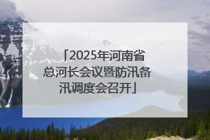2025年河南省总河长会议暨防汛备汛调度会召开