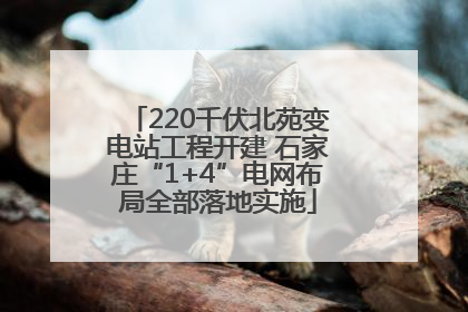 220千伏北苑变电站工程开建 石家庄“1+4”电网布局全部落地实施