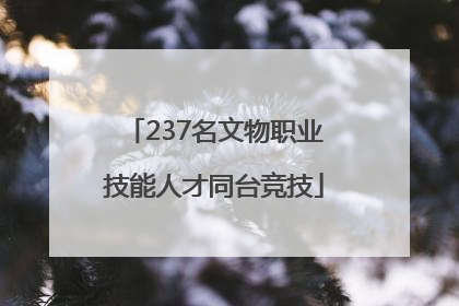 237名文物职业技能人才同台竞技
