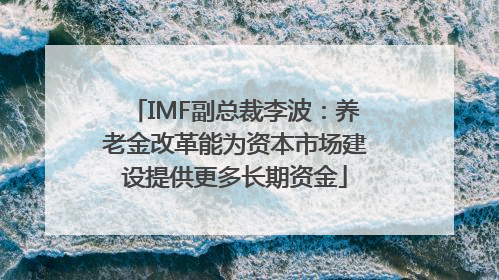IMF副总裁李波：养老金改革能为资本市场建设提供更多长期资金