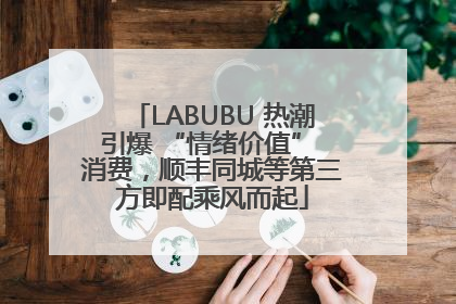LABUBU 热潮引爆 “情绪价值” 消费，顺丰同城等第三方即配乘风而起