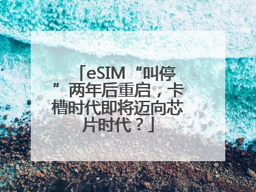 eSIM“叫停”两年后重启，卡槽时代即将迈向芯片时代？